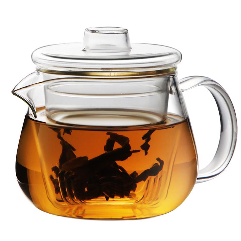 简易茶具手工耐高温透明茶壶三件套泡茶玻璃杯过滤加厚可加热