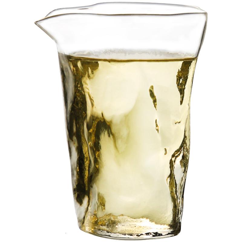 玻璃公杯透明日式锤纹玻璃公道杯加厚匀杯耐热茶海功夫茶具分茶器