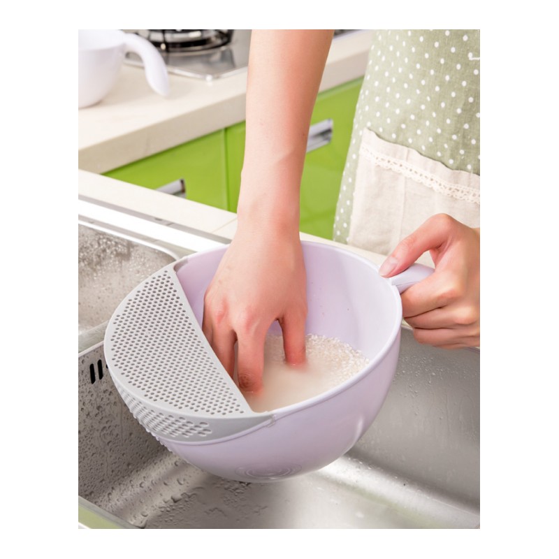 厨房淘米器塑料沥水篮菜篮 家用洗菜盆水果篮子淘米洗米筛