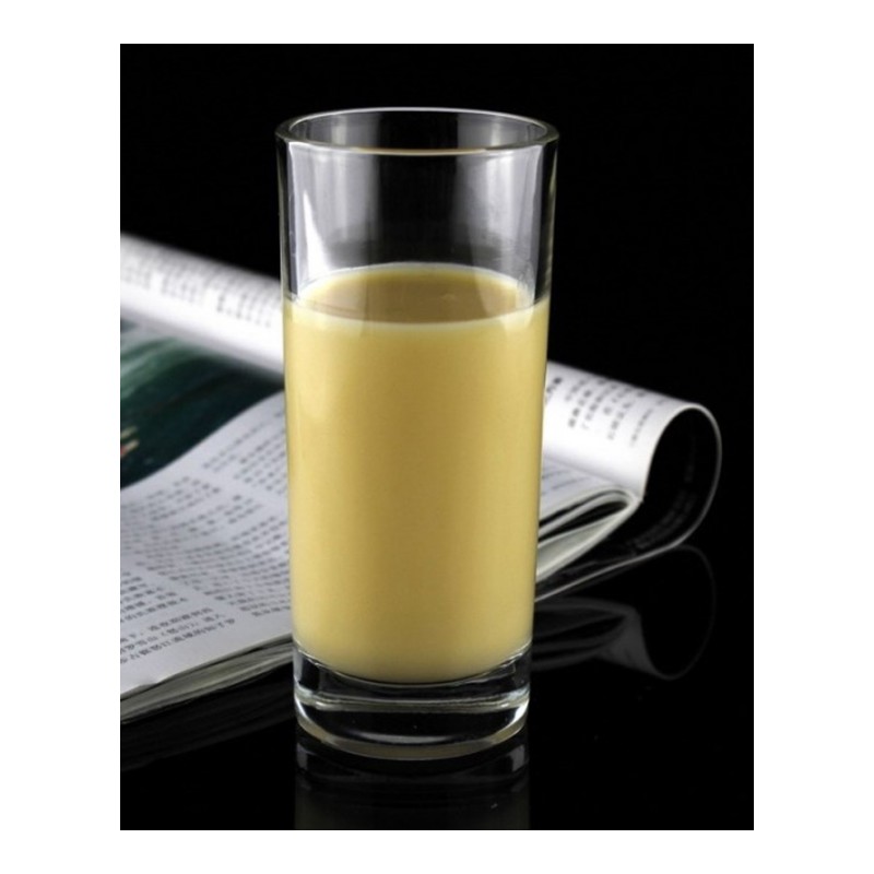 (4只装)杯 家用玻璃果汁杯 牛奶杯 玻璃水杯 玻璃啤酒杯310ml