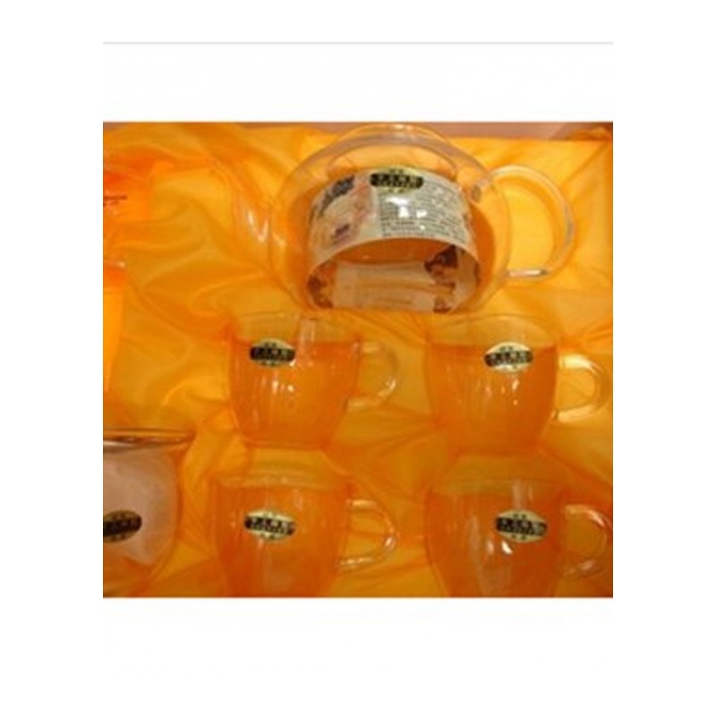 茶具 耐热玻璃茶具礼盒套装 加厚环保花茶壶套装