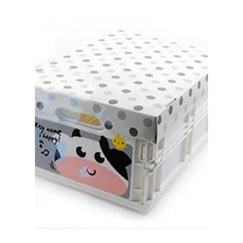 人气卡通折叠收纳盒/整理盒 大号 奶牛