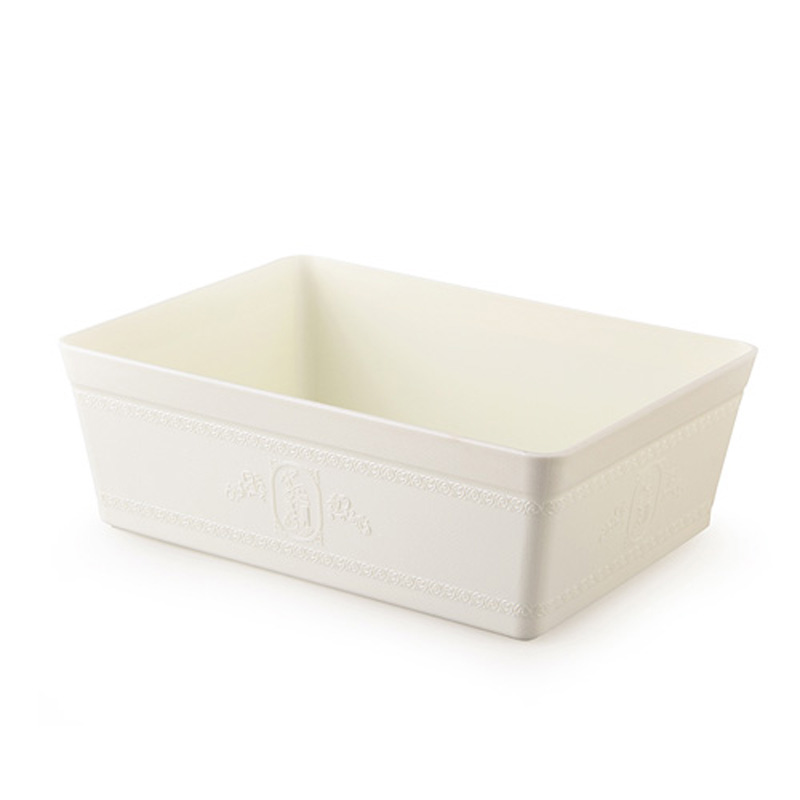 精工浮饰品盒/多用收纳盒 大号方形-白色