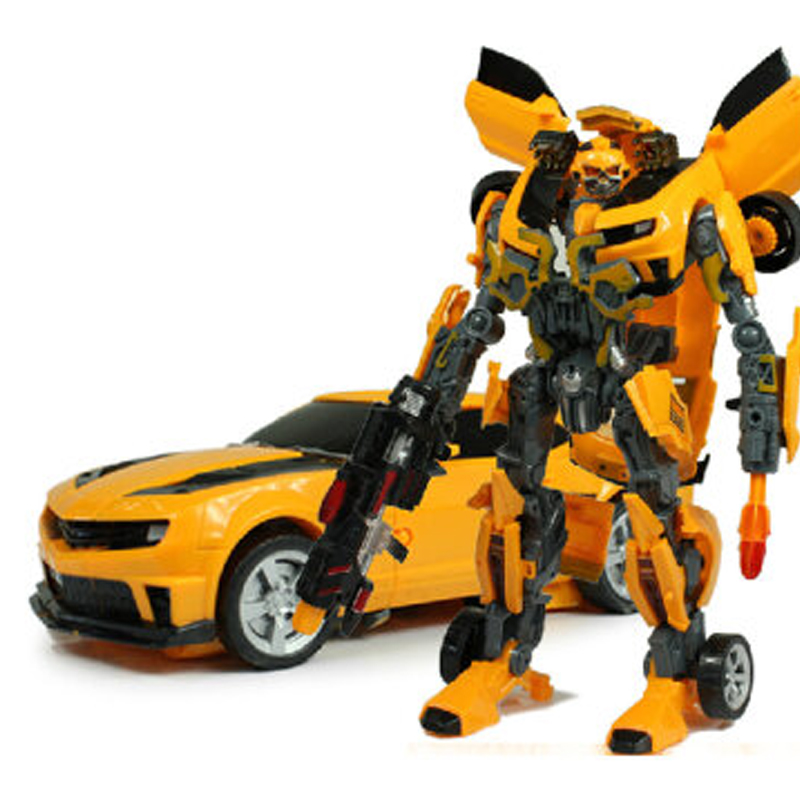变形金刚4 大黄蜂(大型46厘米高) 带灯光音效武器 变形玩具
