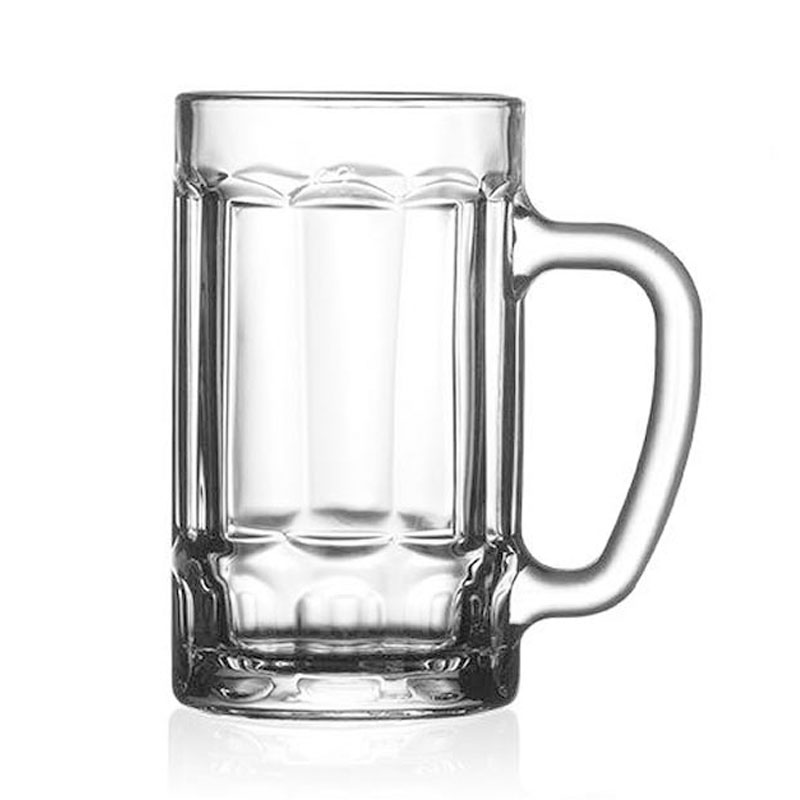 家用大容量加厚带把玻璃水杯啤酒杯扎啤杯茶楼ktv酒吧通用简约家居器皿 水具