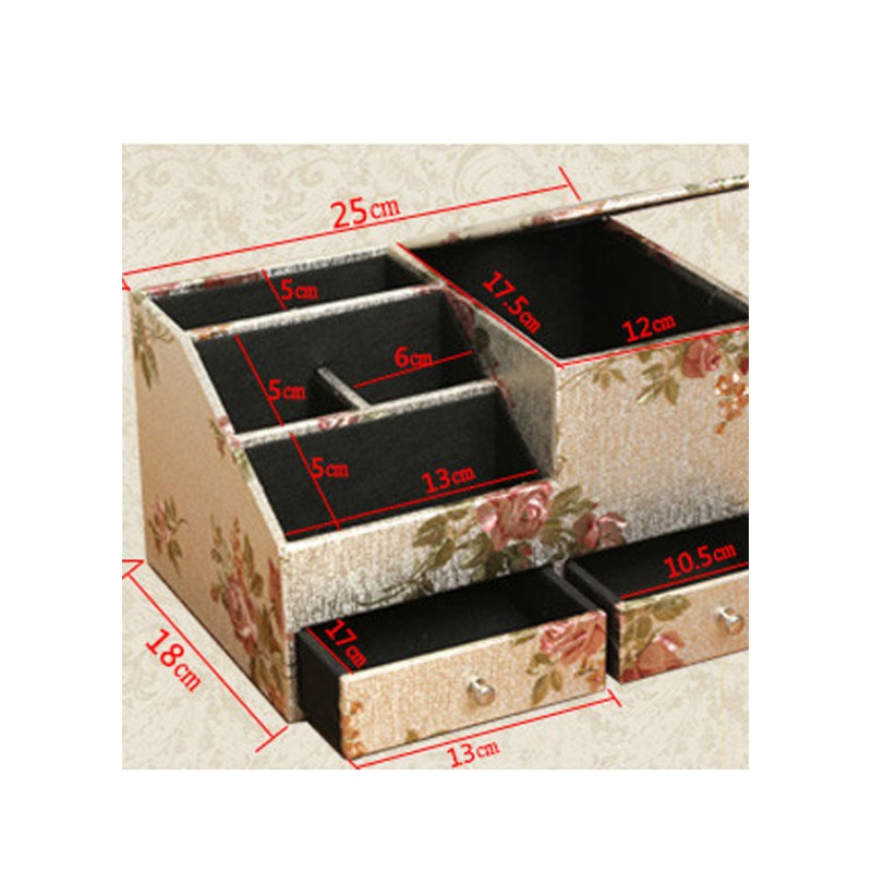 皮革纸巾盒居家抽纸盒抽屉多功能遥控器收纳盒桌面整理纸抽盒创意简约家居家用收纳用品