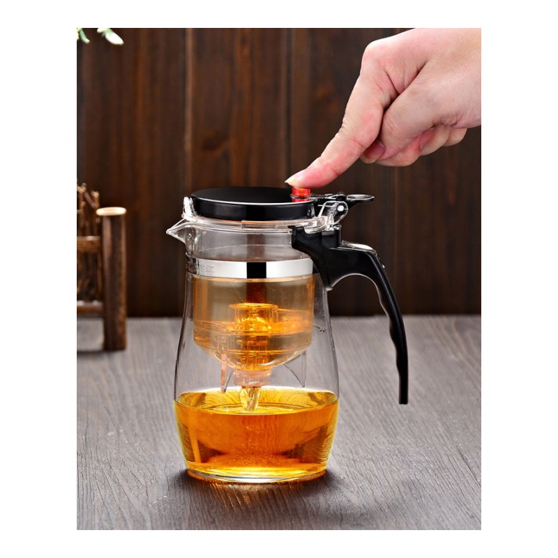 飘逸杯泡茶壶玻璃过滤冲泡茶器全拆洗套装家用茶具创意简约家居家用水杯水具