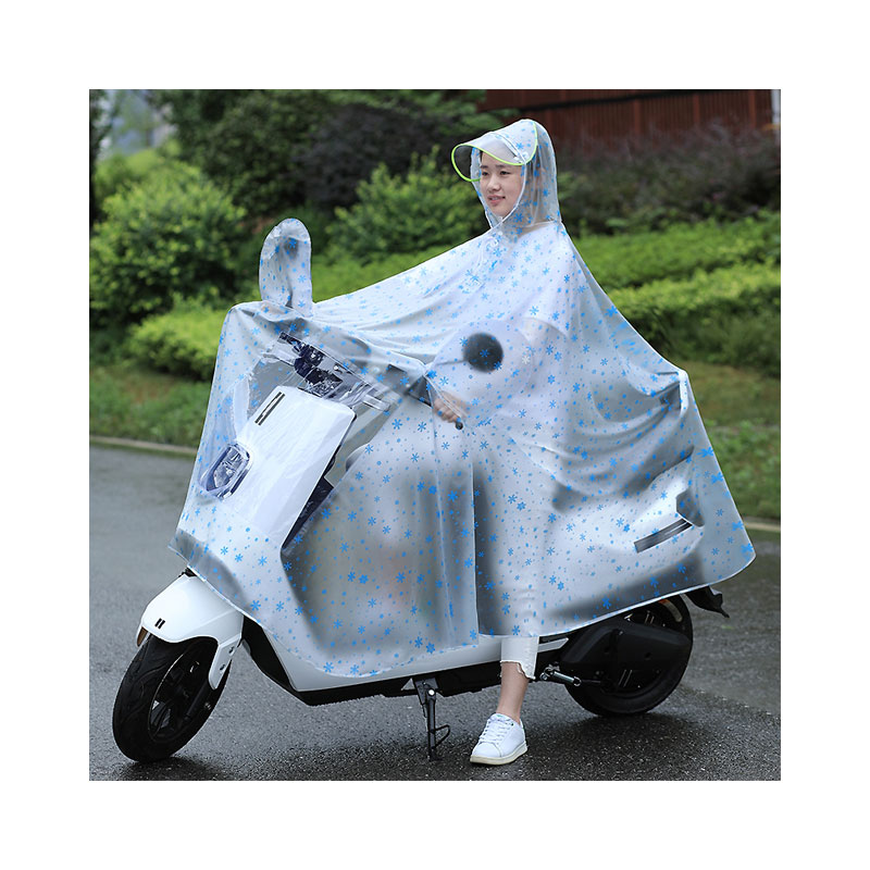 雨衣电瓶车单人骑行男女成人电动自行车加大加厚摩托雨披生活日用晴雨用具雨披雨衣