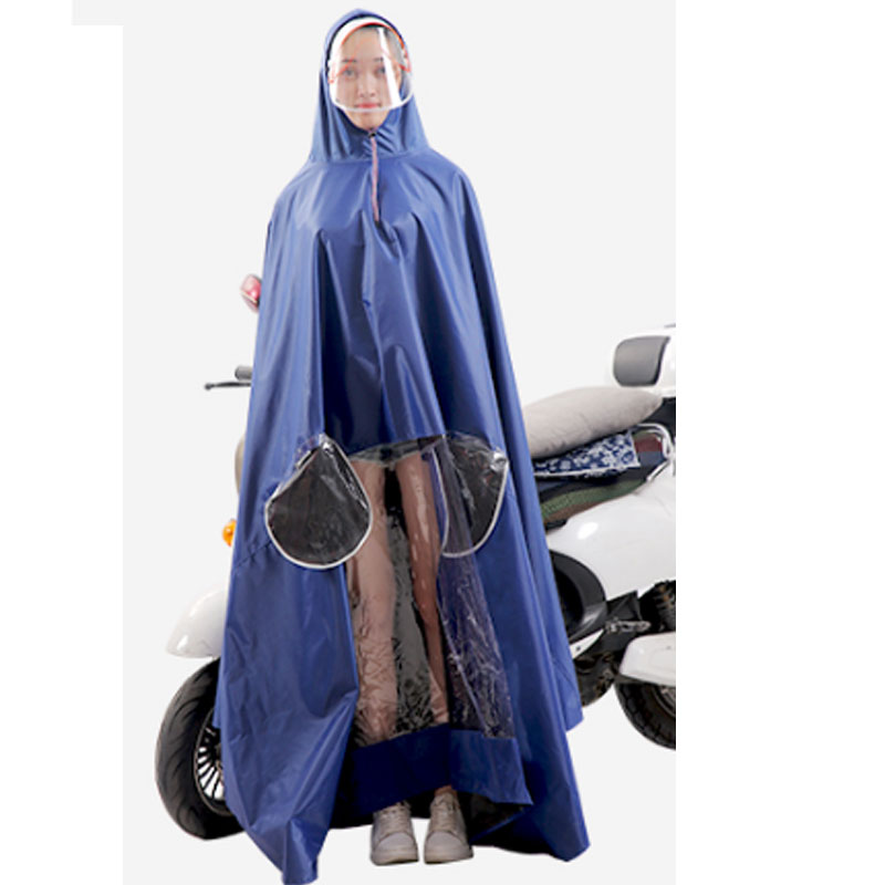 电动自行车雨衣单人成人骑行男女电瓶车摩托加大加厚双人雨披生活日用晴雨用具雨披雨衣