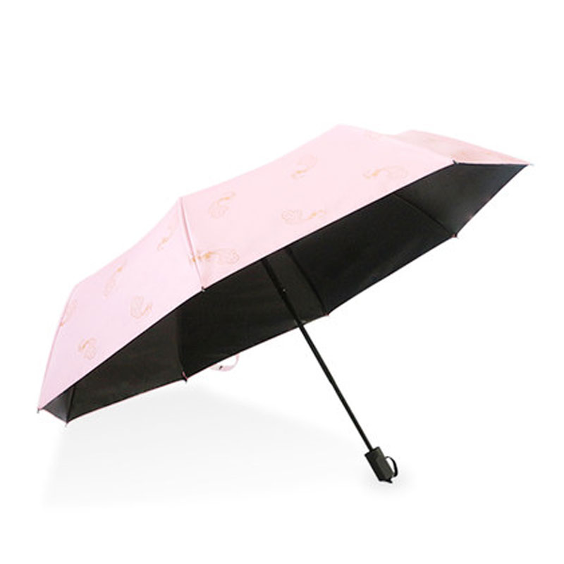 黑胶轻小迷你口袋便携折叠伞遮太阳伞晴雨两用女通用简约小清活日用晴雨用具伞