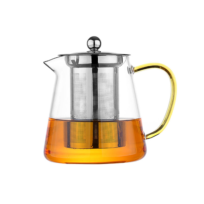 玻璃茶壶茶具透明不锈钢泡茶壶家用玻璃茶壶套装创意简约生活日用家居用品水具