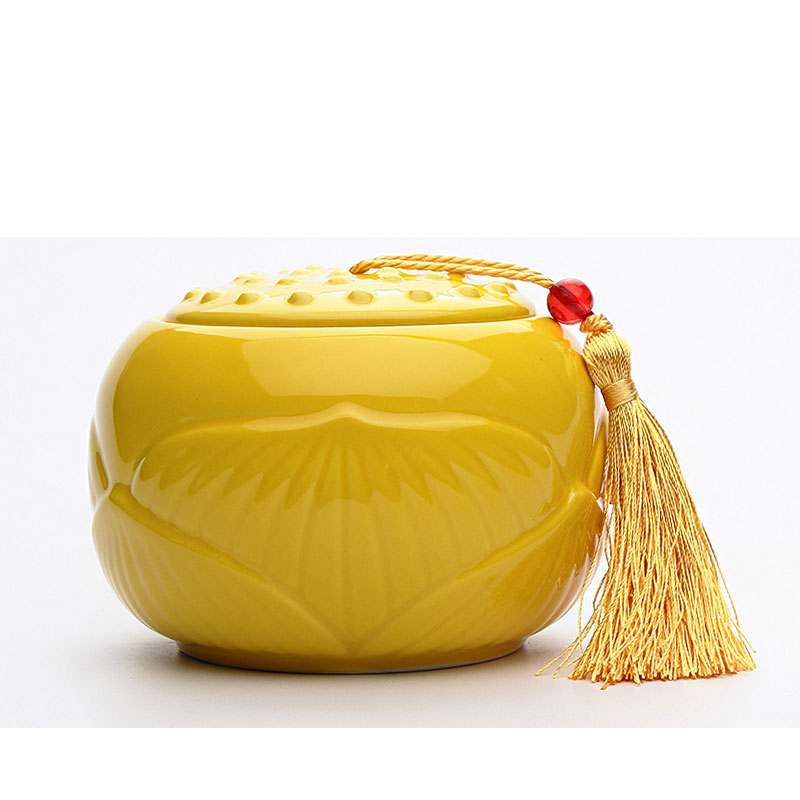 复古创意小清新陶瓷茶叶罐茶具储物罐子大号瓷器茶罐创意简约生活日用家居用品水具