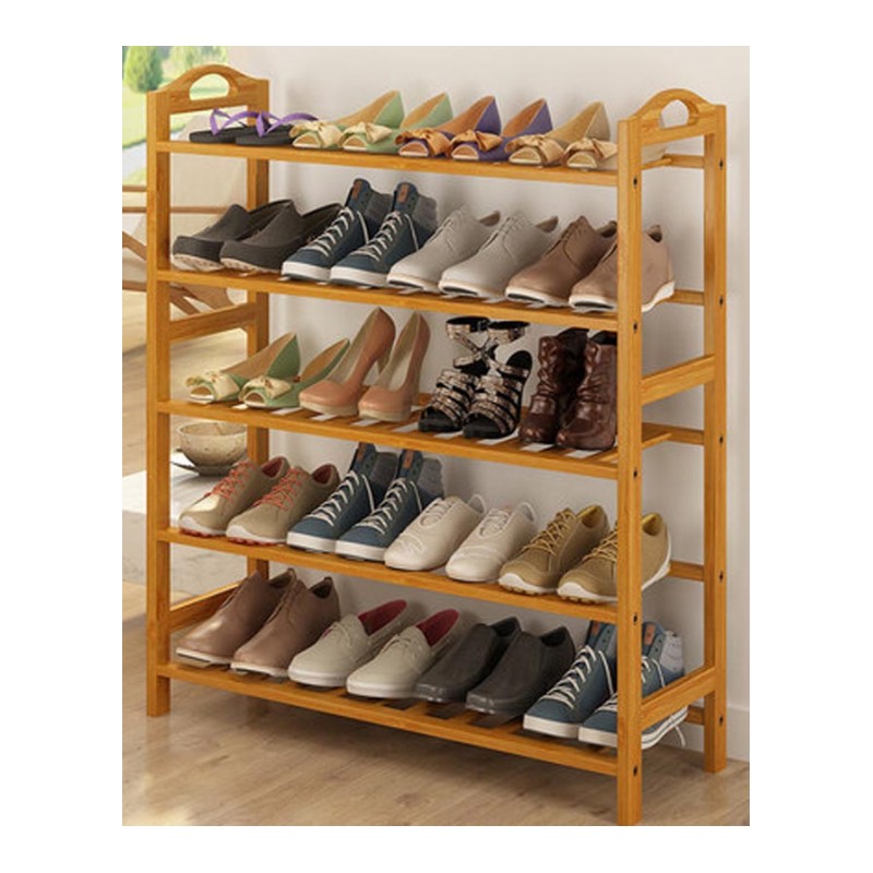 鞋架子多层简易家里人用宿舍实木小鞋柜组装通用简约 现代住宅家具架类鞋架子