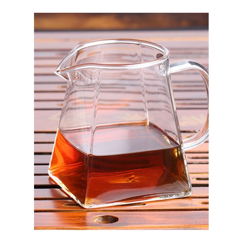 玻璃公道杯公杯茶漏套装加厚大号茶海分茶器功夫茶具配件创意简约家居家用水具水杯