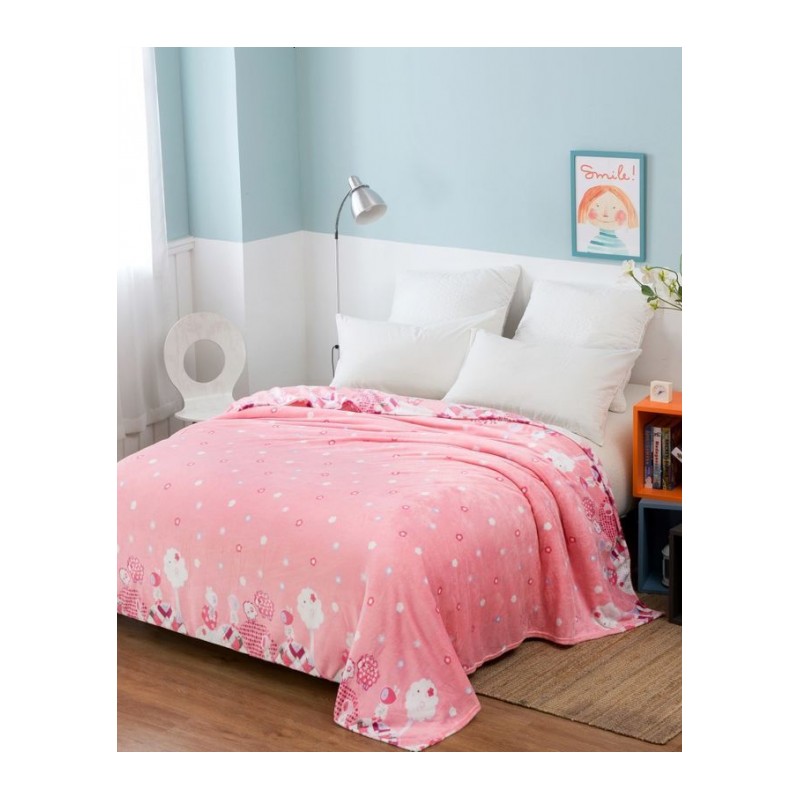 纯色毛毯加厚保暖珊瑚绒毯子单人床宿舍1.绒2米1.8m加绒床单
