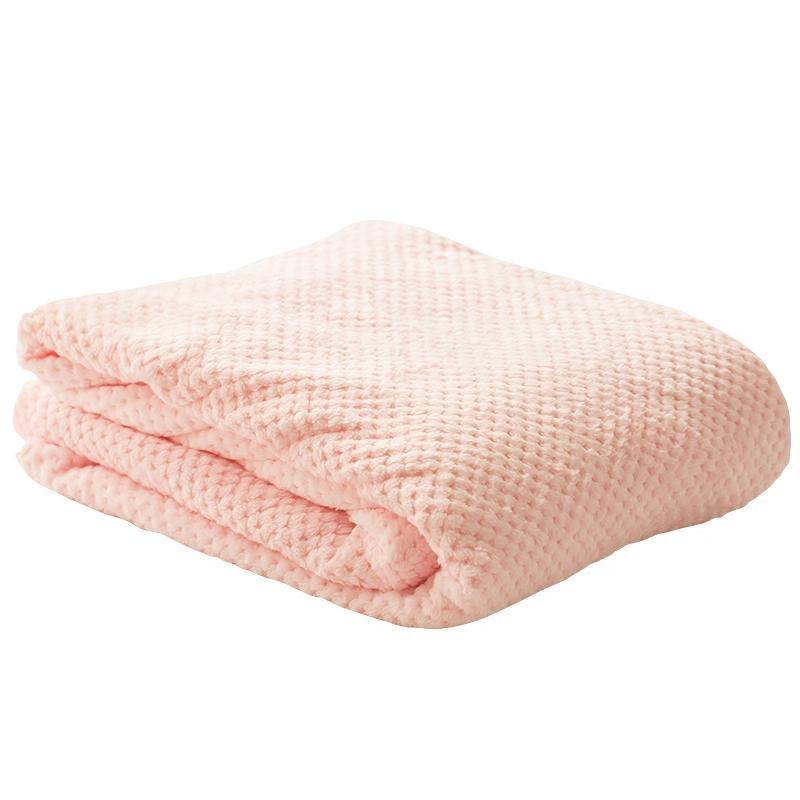 木苍子毛毯加厚珊瑚绒儿童保暖空盖毯 法兰绒菠萝格毯子