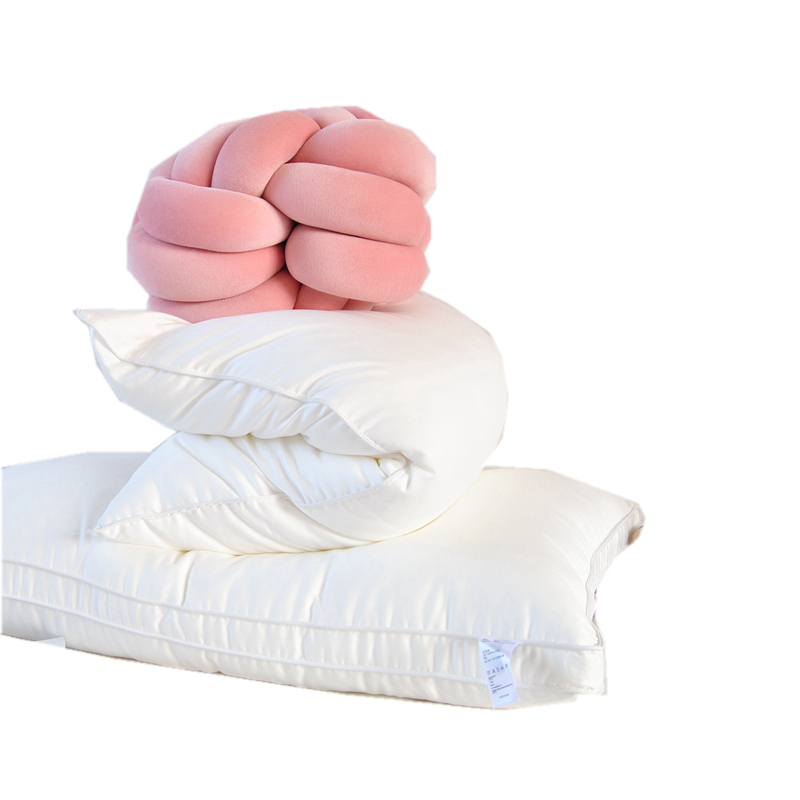 五星酒店60S全棉贡缎羽丝绒枕芯护颈枕 柔软中低单个学生成人枕头