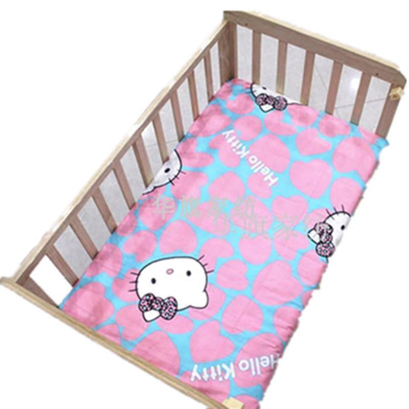 婴儿0-1-3岁宝宝儿童卡通枕套纯棉被套垫被套褥子套 全棉被罩定做