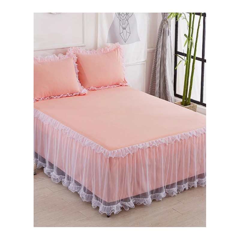 韩版蕾丝床裙单件公主花边床单床罩床套1.5米1.8m床垫防滑保护套