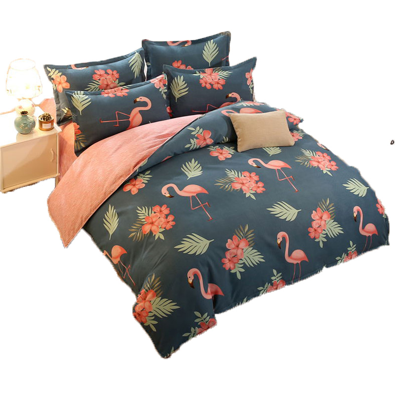 学生宿舍1.2单人三件套1.5m被套2.0加厚磨毛四件套1.8米床上用品4