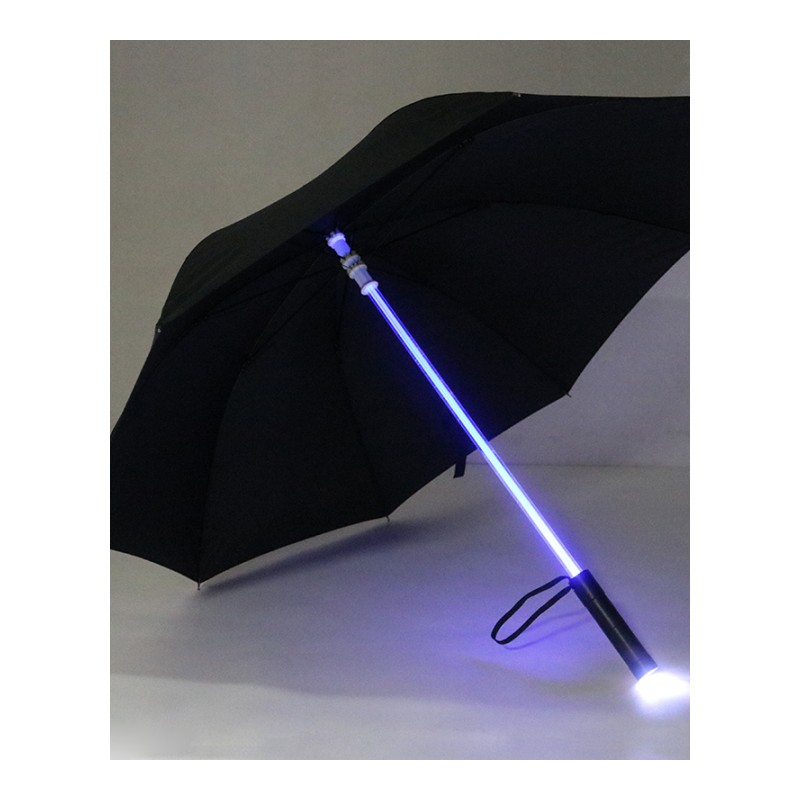 创意中棒光雨伞 LED照明灯光伞 黑夜信号伞 舞台道具伞晴雨两用
