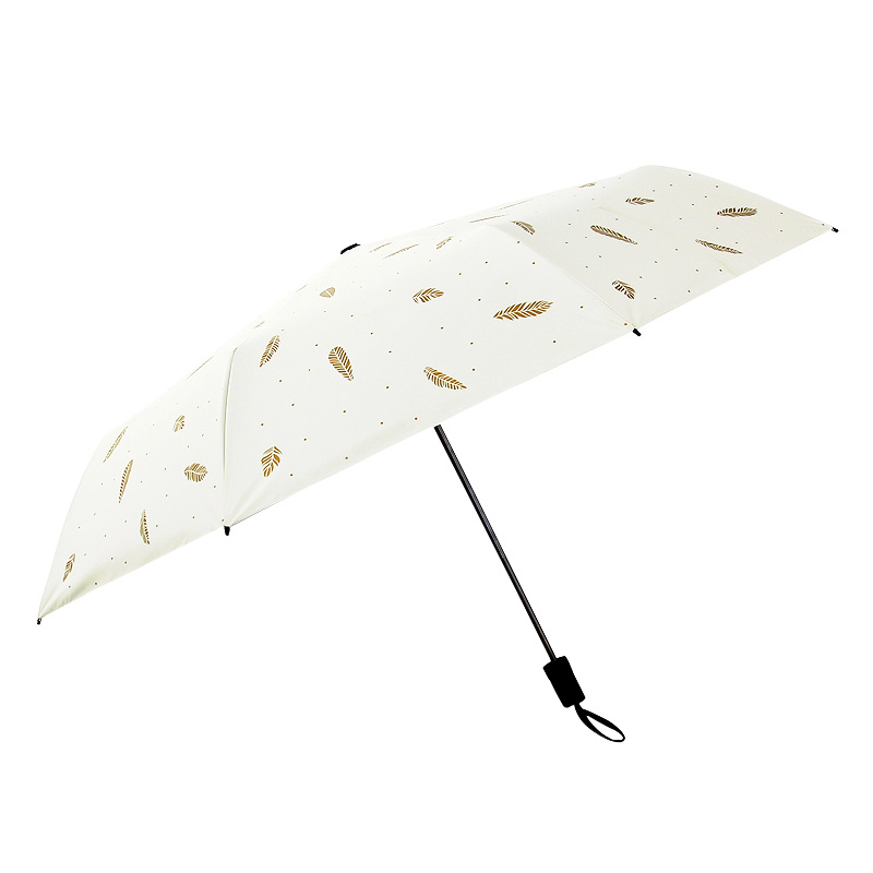 雨伞小清新简约折叠晴雨两用防晒太阳伞韩国黑胶防紫外线遮阳伞女