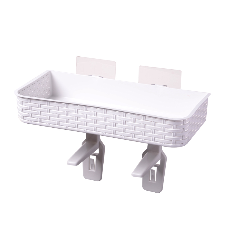 BELO/百露吸壁式壁挂置物架浴室厕所收纳架卫生间洗漱用品储物架