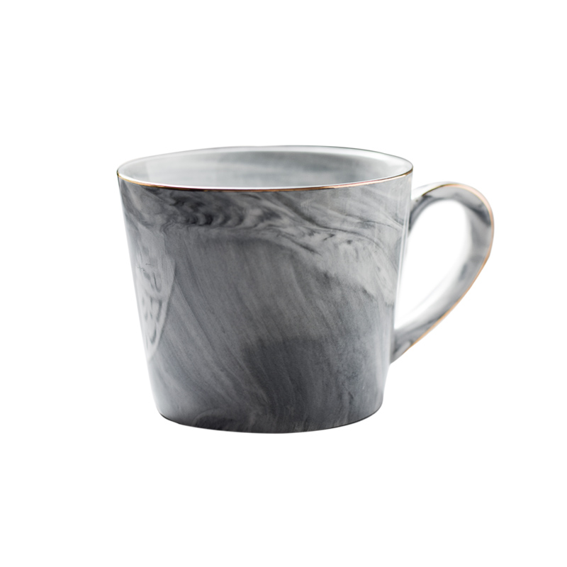 创意北欧风丹麦陶瓷马克杯大理石杯子喝水杯高档咖啡杯INS风杯子