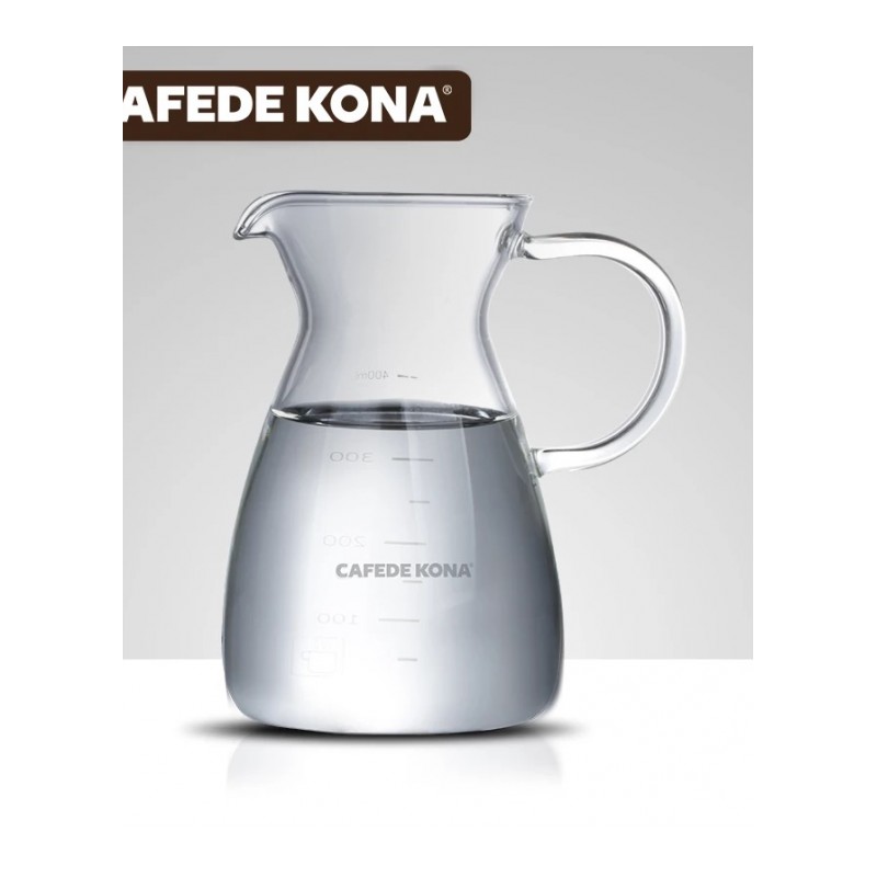 CAFEDE KONA 家用手冲咖啡分享壶 滴漏式咖啡器具耐热玻璃可爱壶