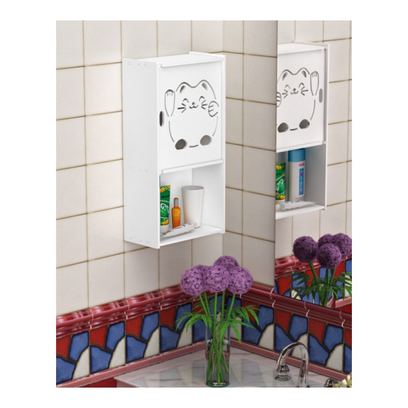 浴室壁挂置物架卫生间墙上免打孔吸壁式厕所洗手间洗漱台收纳壁挂