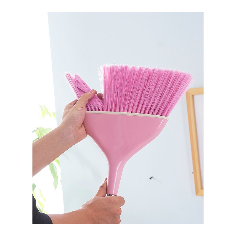 塑料扫把家用地板笤帚组合扫地扫头的软毛扫帚大簸箕套装