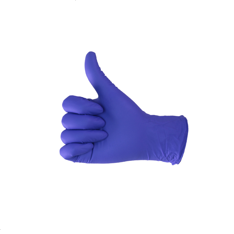 一次性丁晴乳胶手套蓝色橡胶加厚耐磨塑料家用防水100只盒装