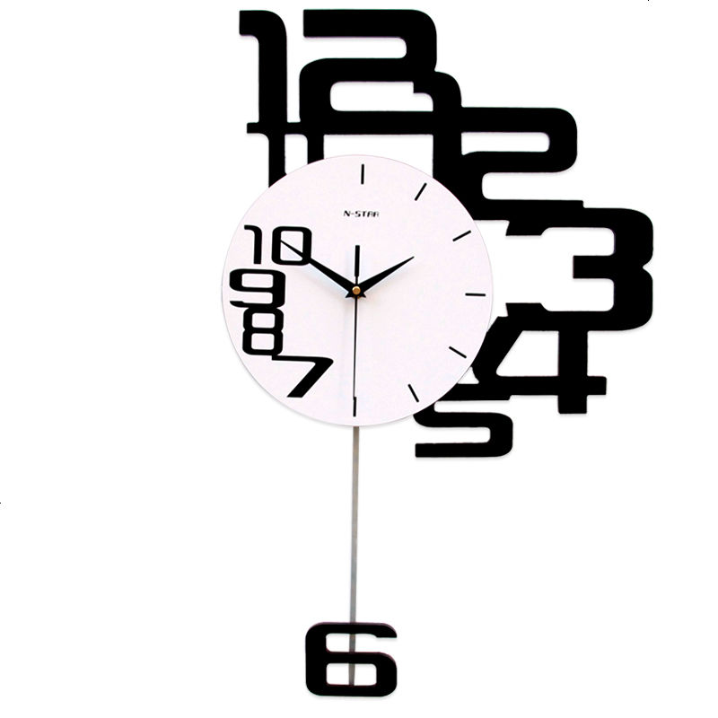 北欧家用个性创意挂钟电子石英壁钟墙钟挂表时尚艺术客厅卧室钟表
