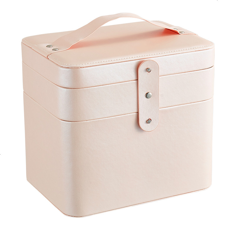 化妆包大容量简约大号多层化妆品收纳包大码多功能手提专业化妆箱