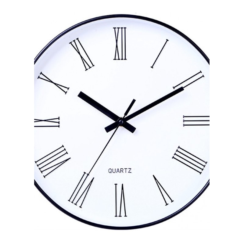 钟表挂钟客厅北欧现代简约大气石英钟创意静音圆形电子表时钟挂表
