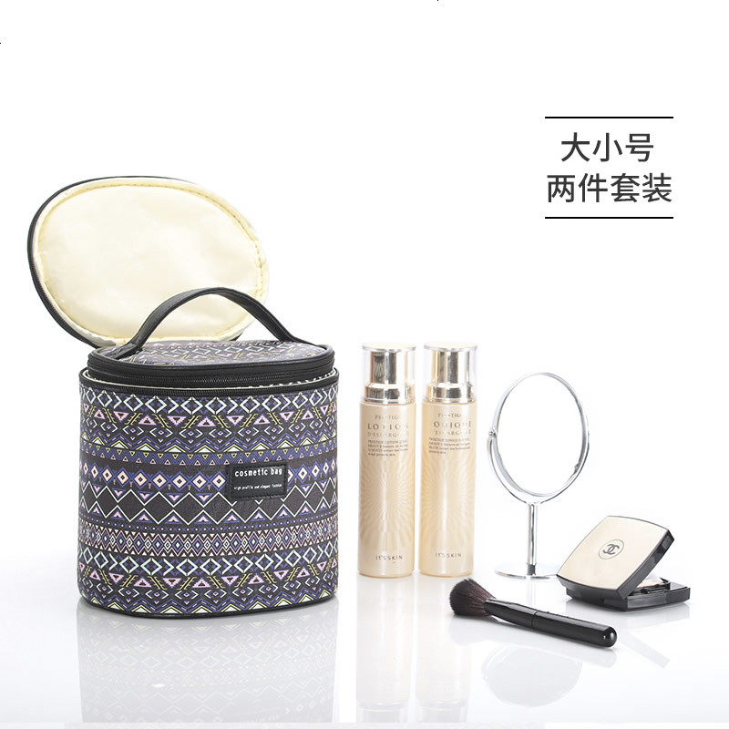 化妆包收纳包韩国女大容量便携防水化妆品整理盒旅行手提化妆箱
