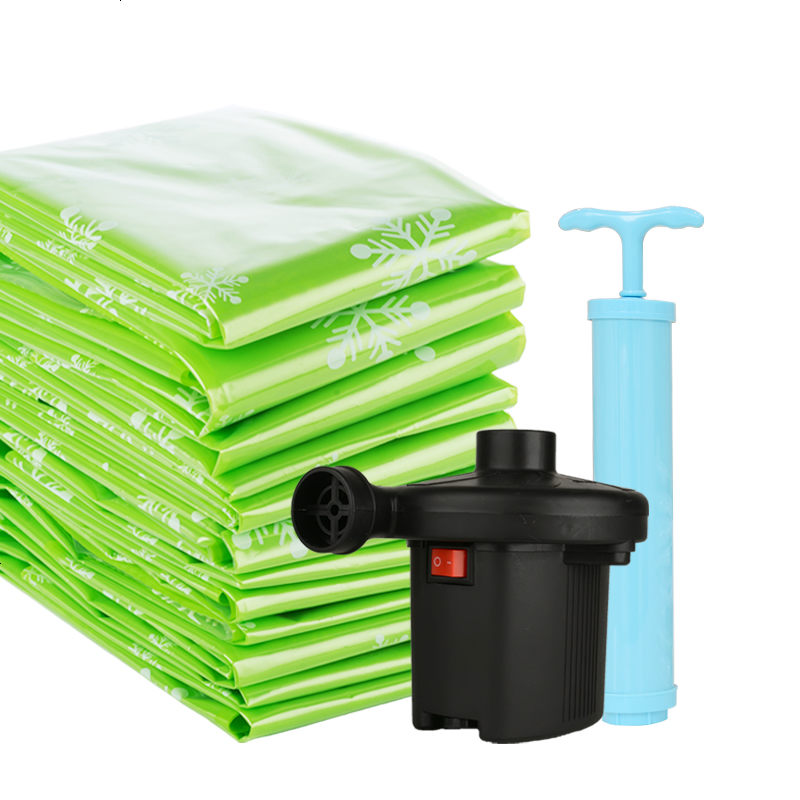 抽真空气压缩袋送电泵14件套装 棉被子的正空袋收纳袋收藏袋