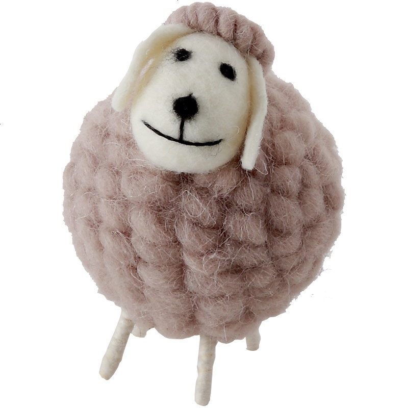 莱克斯羊毛摆件 浓郁北欧感-大胖羊 客厅毛绒玩具摆件