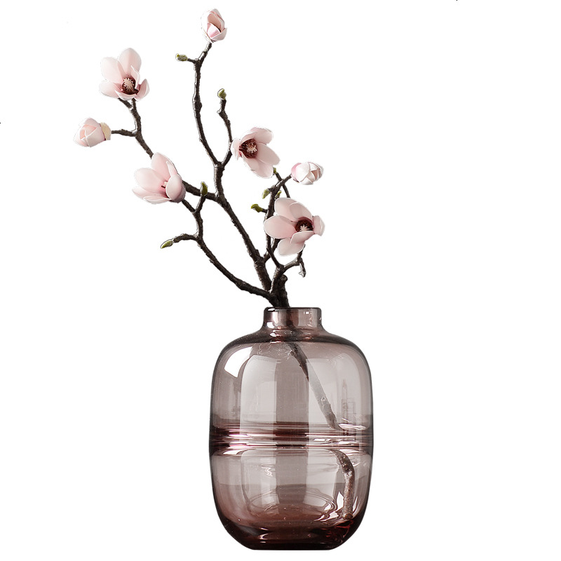 透明玻璃花瓶现代简约美式样板房创意家居装饰品客厅水培花器摆件
