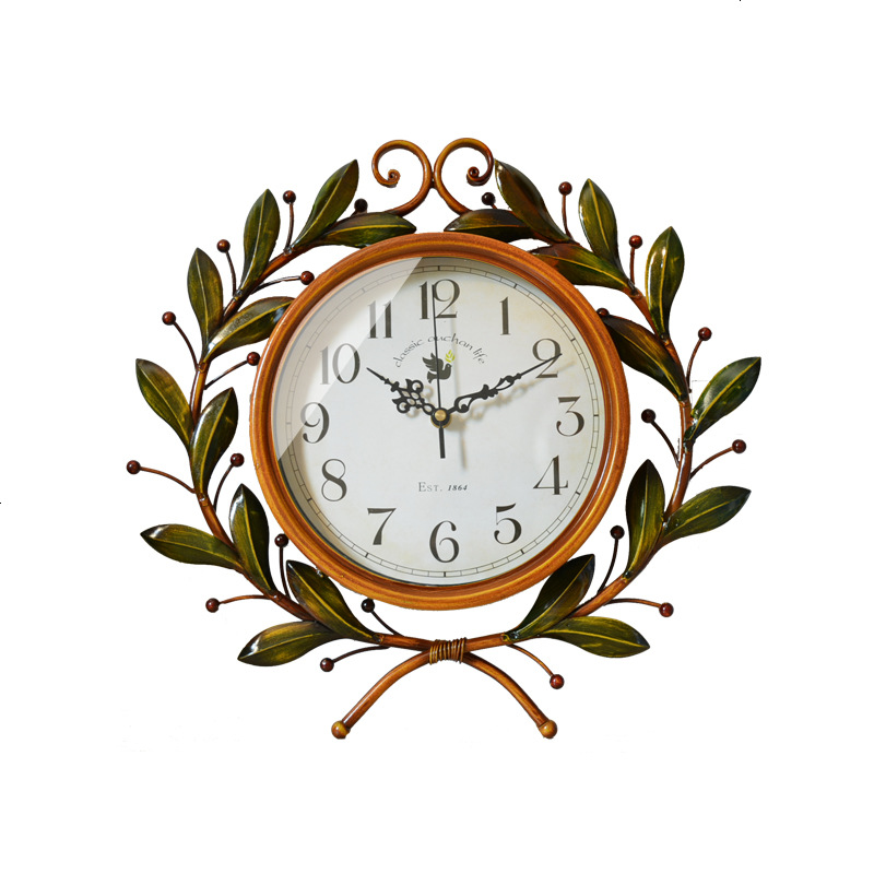 美式客厅现代简约创意欧式静音家用个性时钟挂钟艺术挂表石英钟表