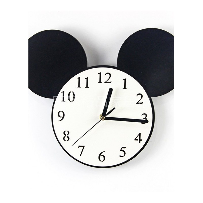 米奇卡通挂钟表客厅钟欧式迪士尼可爱创意儿童房卧室简约静音