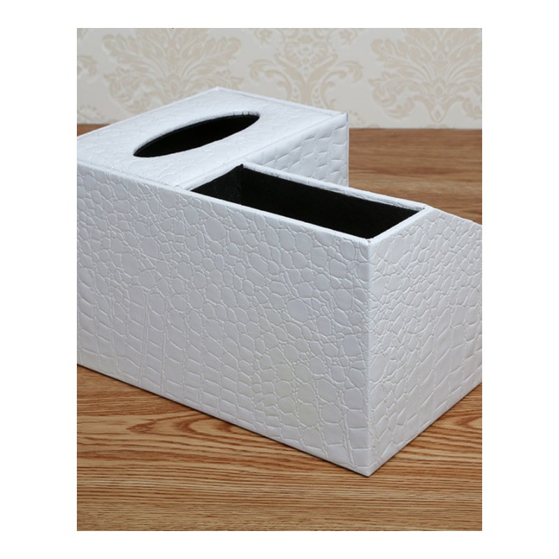 创意皮革纸巾盒居家抽纸盒抽屉多功能遥控器收纳盒桌面整理纸抽盒