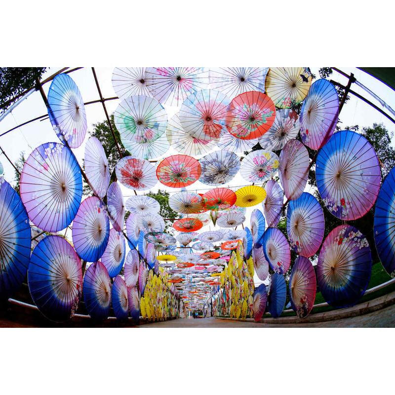 复古工艺伞COS防雨油纸伞走秀舞蹈演出道具中国风婚庆装饰伞