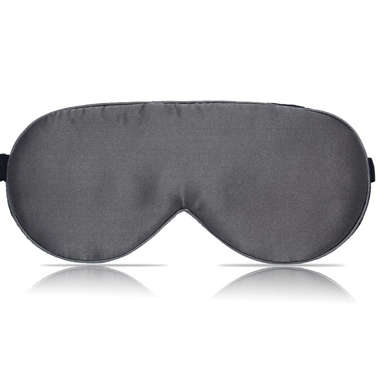 真丝睡眠遮光眼罩一盒桑蚕丝眼罩男女通用雾灰色