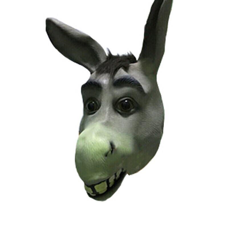 动物面具头套马头哈士奇猩猩兔狗卖萌搞笑道具