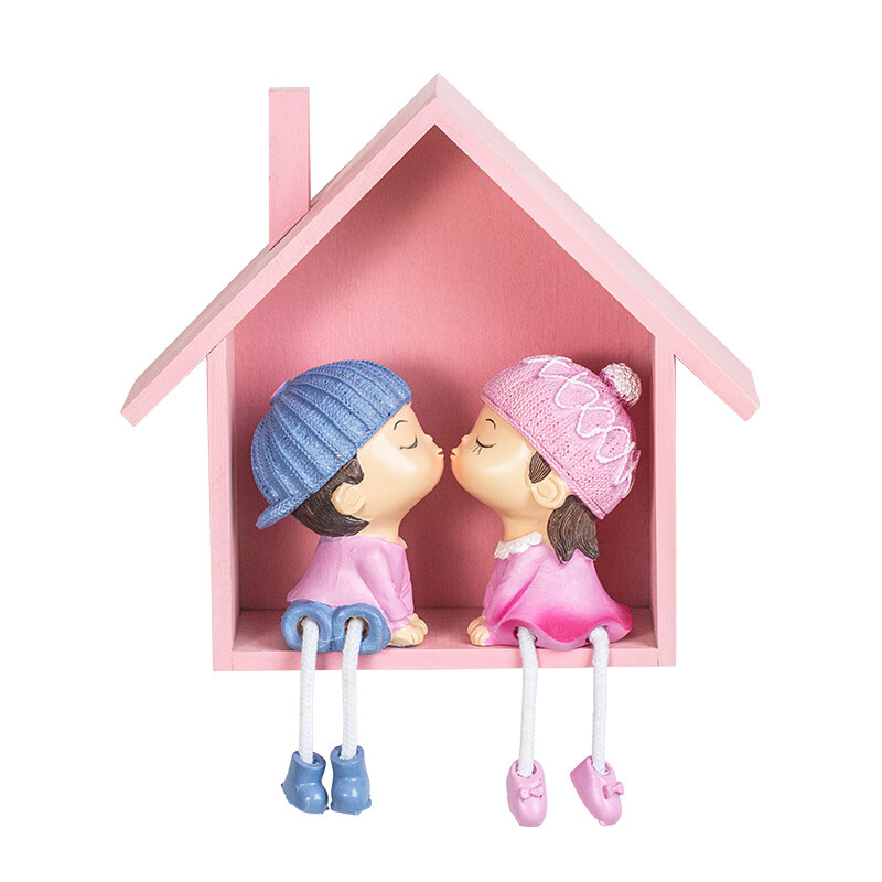 家居装饰品创意小摆件工艺品可爱卡通树脂脚娃娃