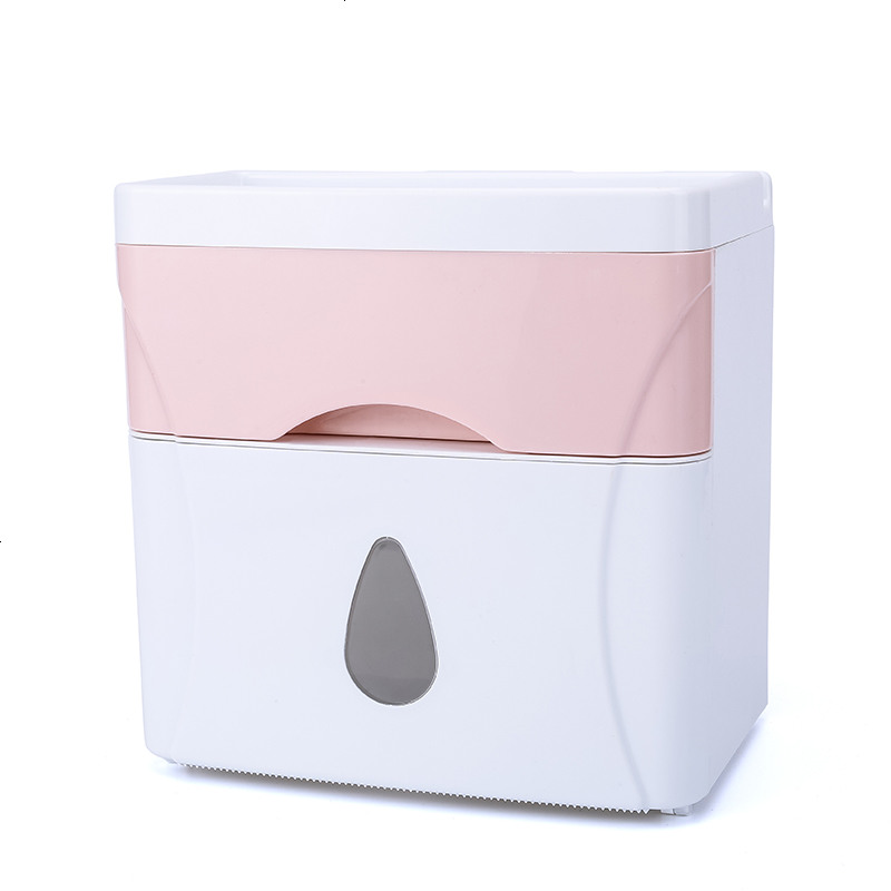 卫生间厕所纸巾盒免打孔卷纸筒抽纸厕纸盒防水卫生纸置物架手纸盒