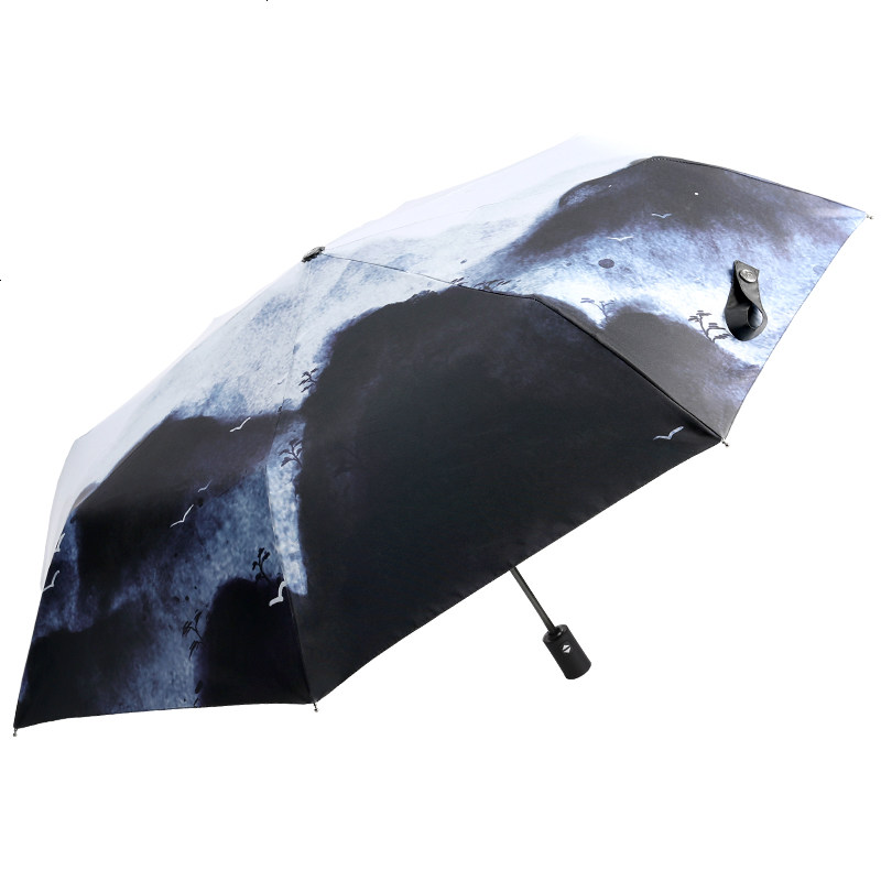 中国风全自动雨伞女森系创意复古折叠晴雨两用遮阳太阳伞防紫外线