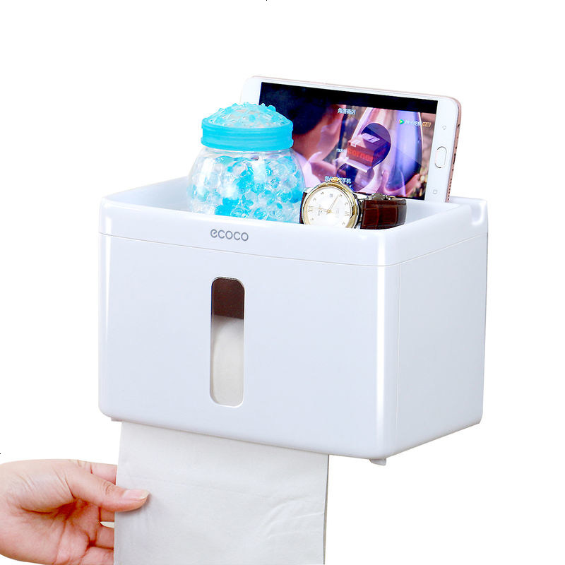 卫生间厕所纸巾盒免打孔创意抽纸卷纸筒卫生纸盒防水厕纸盒置物架