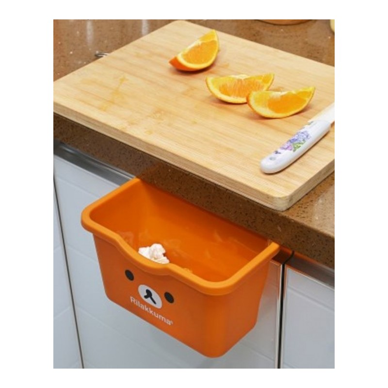 多功能桌面收纳储物盒 家用挂式厨房垃圾桶创意无盖方形收集盒